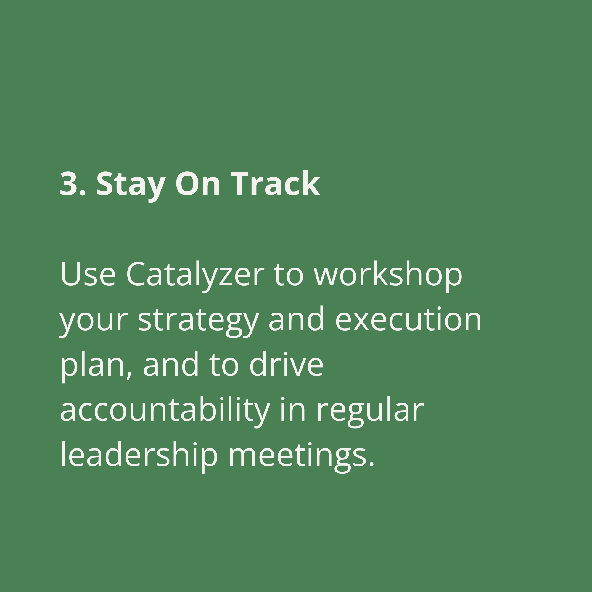 3. Stay On Track Essentials 3. Stay On Track Essentials